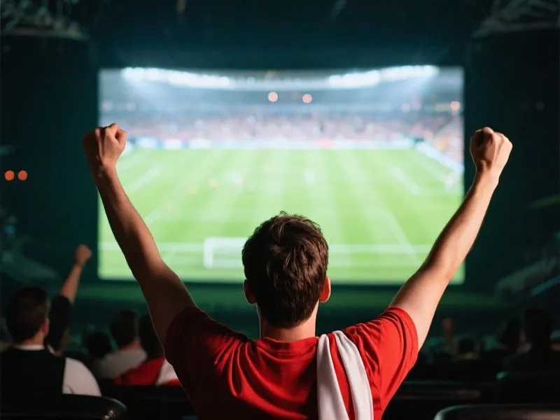 球迷观看世界杯直播